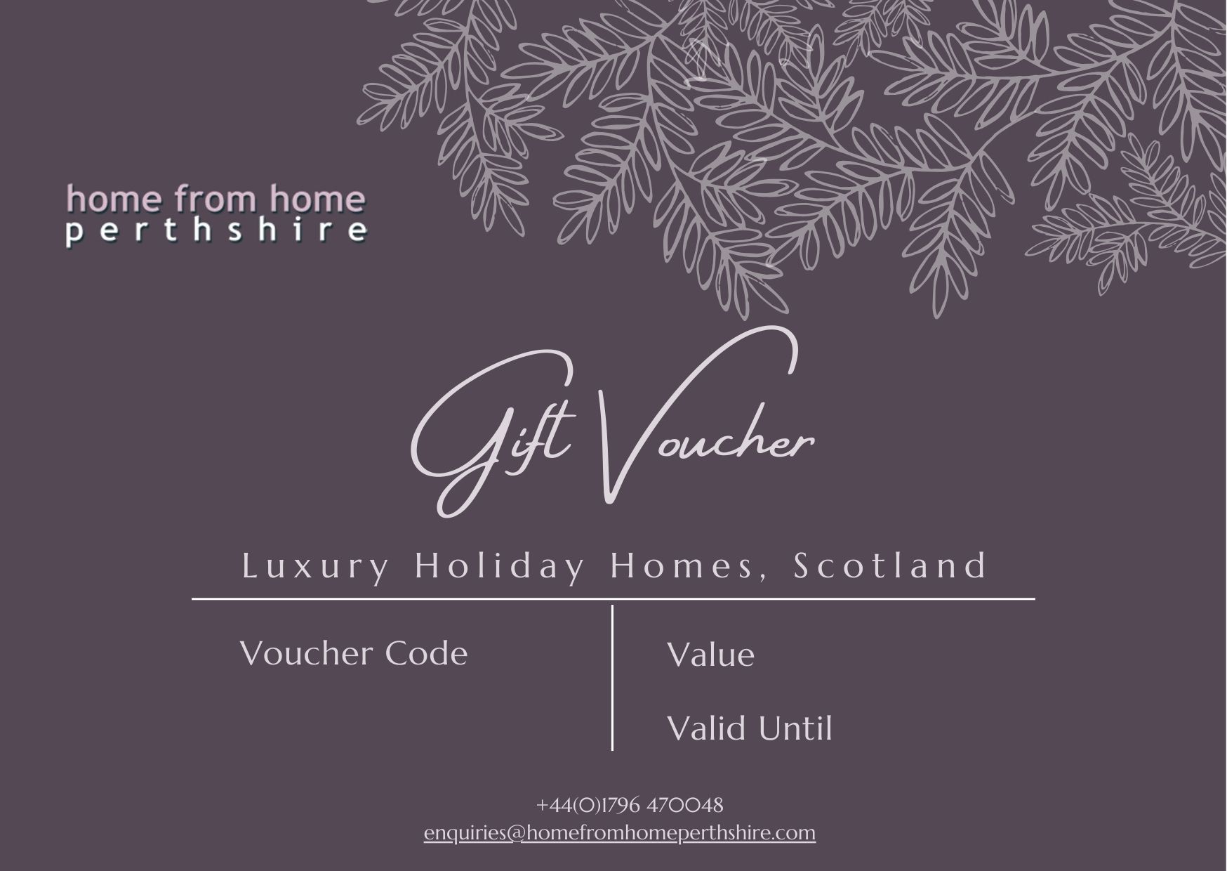 holiday gift vouchers